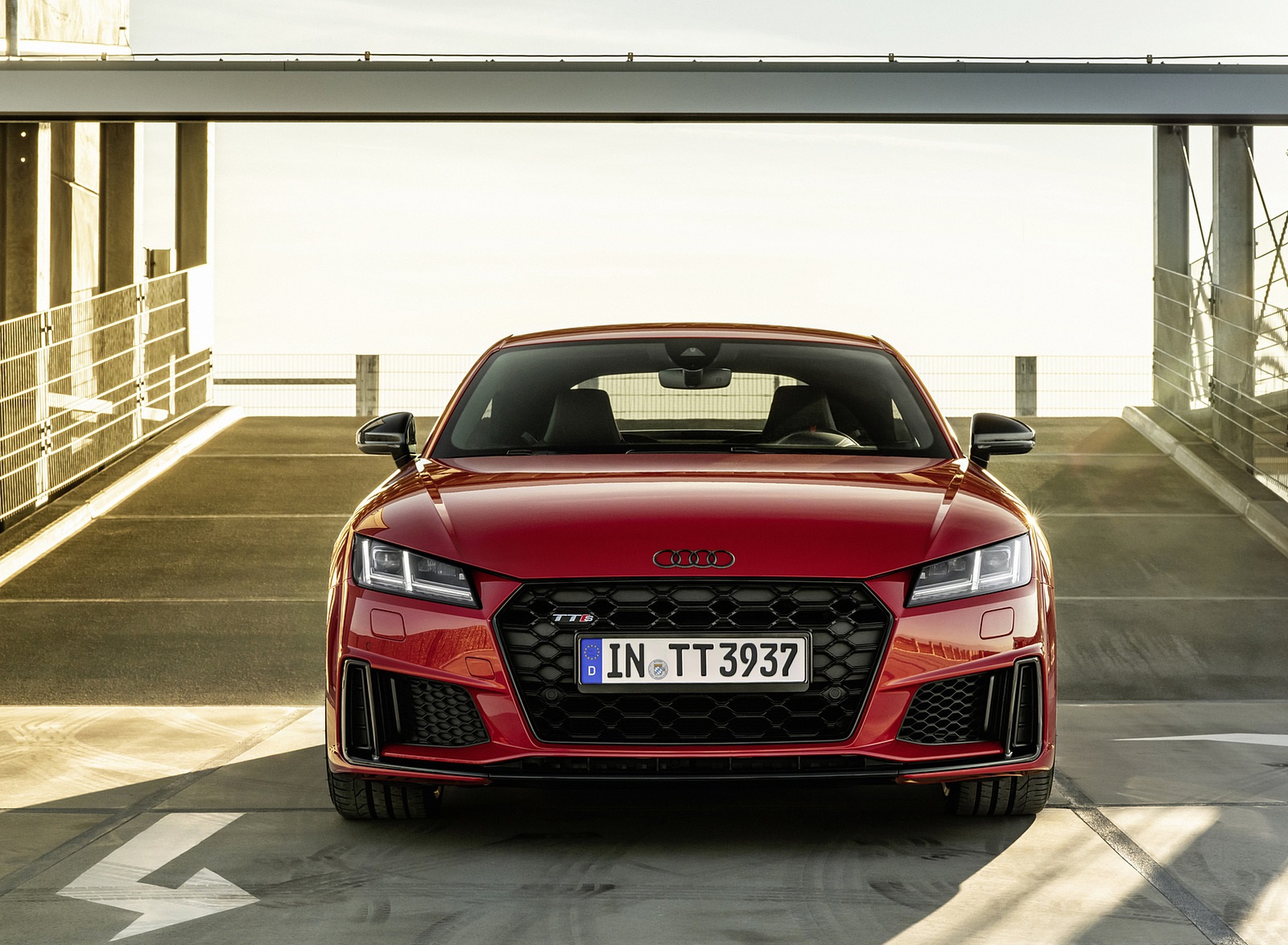 2021 Audi TTS Coupe Competition Plus (Color: Tango Red) Front Wallpapers (6)