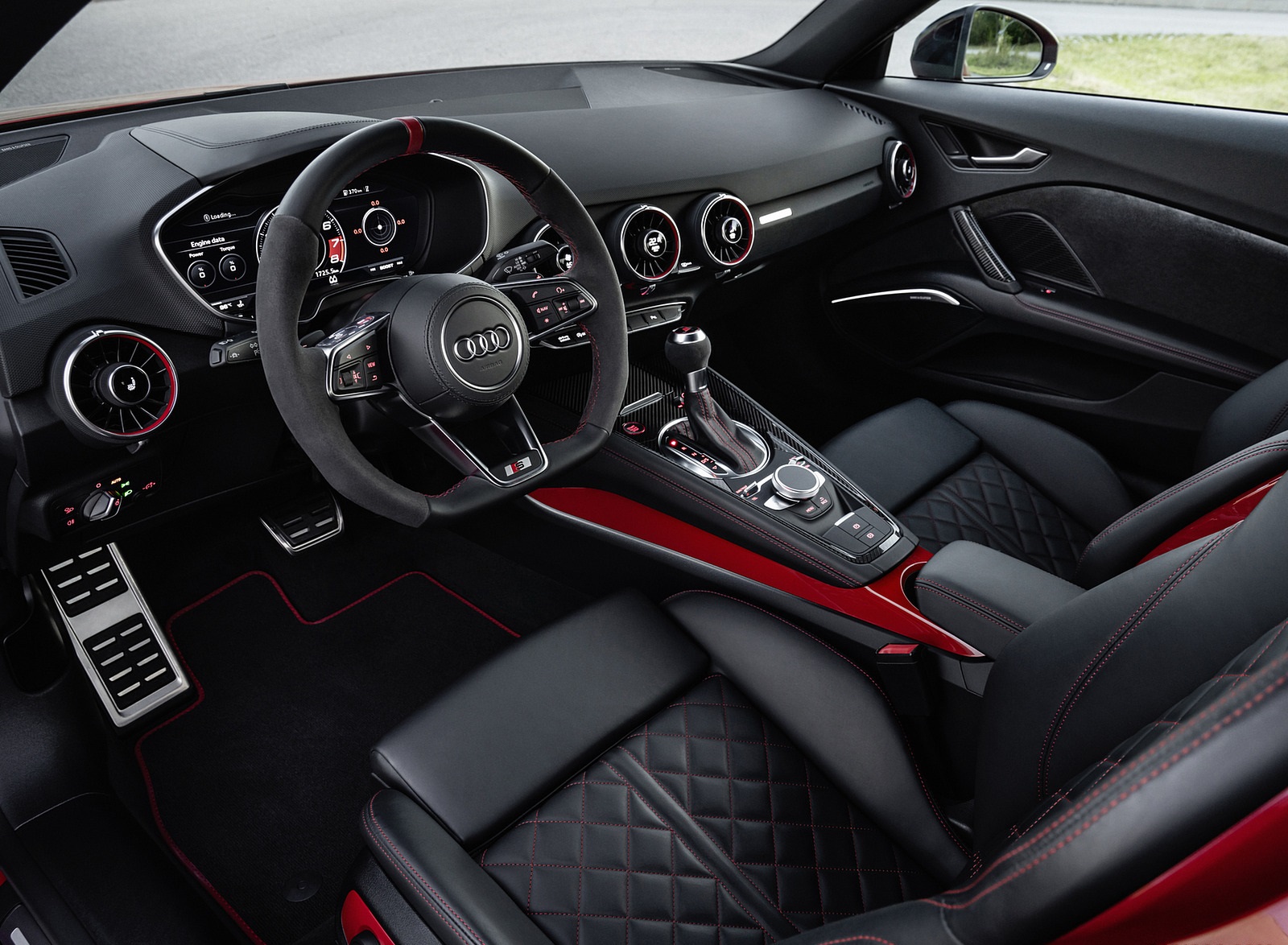 2021 Audi TTS Coupe Competition Plus (Color: Tango Red) Interior Wallpapers #14 of 16