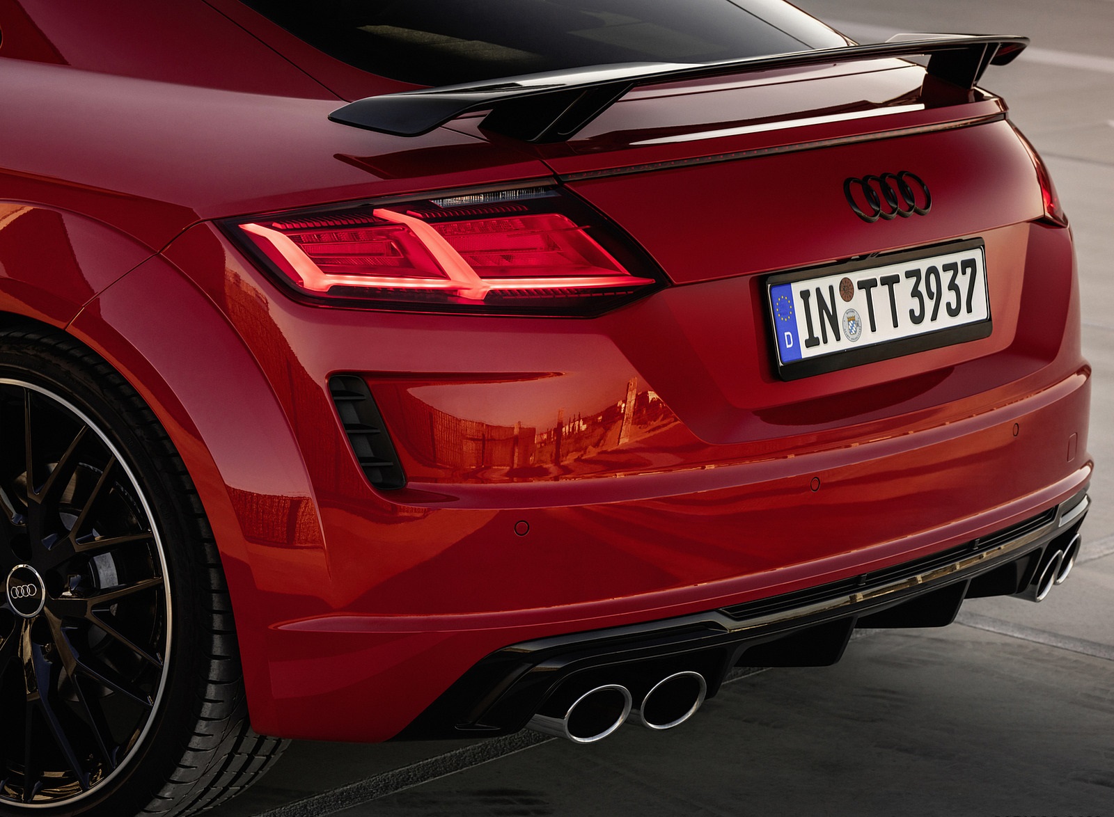 2021 Audi TTS Coupe Competition Plus (Color: Tango Red) Tail Light Wallpapers #12 of 16