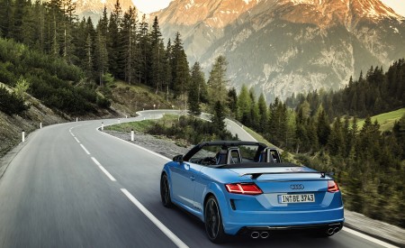 2021 Audi TTS Roadster Competition Plus (Color: Turbo Blue) Rear Three-Quarter Wallpapers  450x275 (4)