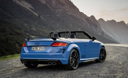 2021 Audi TTS Roadster Competition Plus (Color: Turbo Blue) Rear Three-Quarter Wallpapers 450x275 (9)