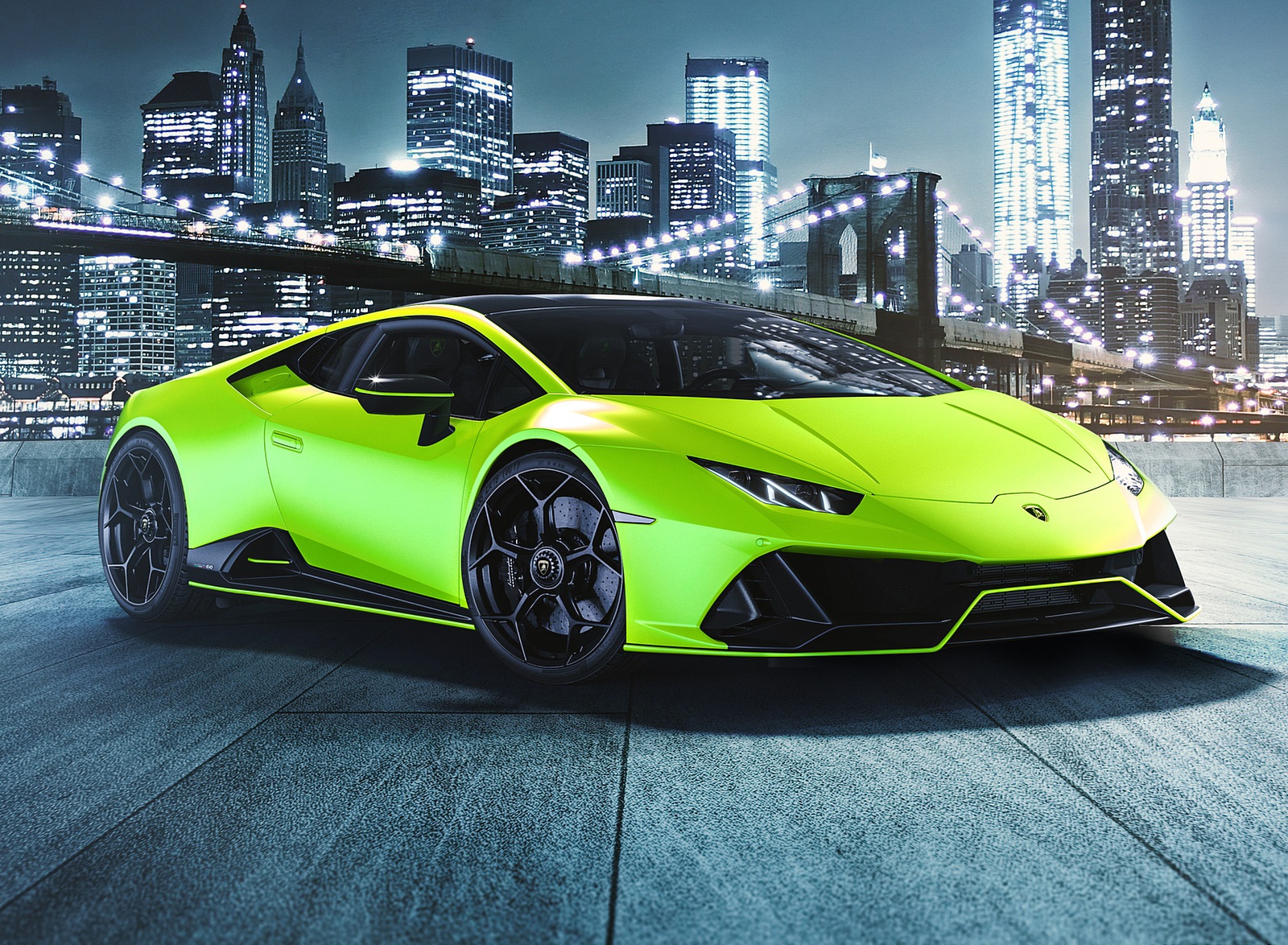 2021 Lamborghini Huracán EVO Fluo Capsule (Color: Green) Front Three-Quarter Wallpapers (6)