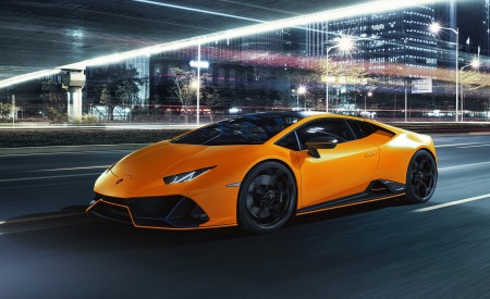 2021 Lamborghini Huracán EVO Fluo Capsule (Color: Orange) Front Three-Quarter Wallpapers 450x275 (17)