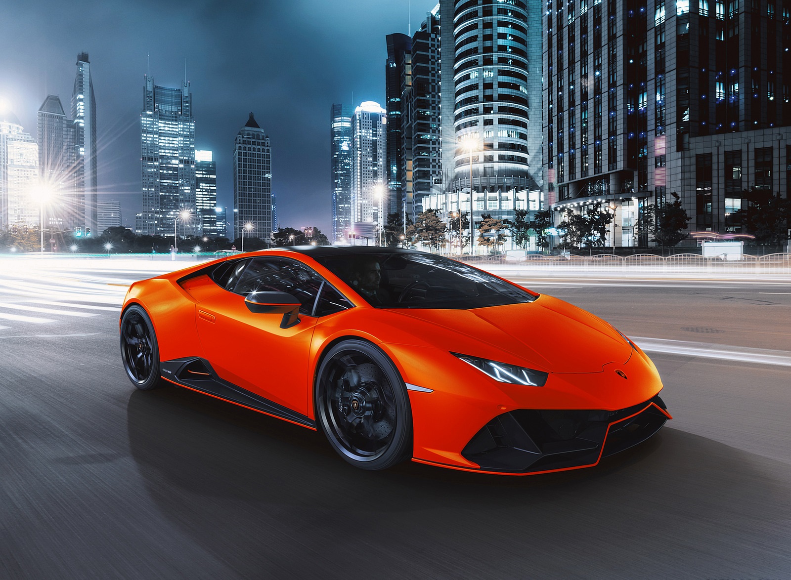 2021 Lamborghini Huracán EVO Fluo Capsule (Color: Red) Front Three-Quarter Wallpapers #14 of 21