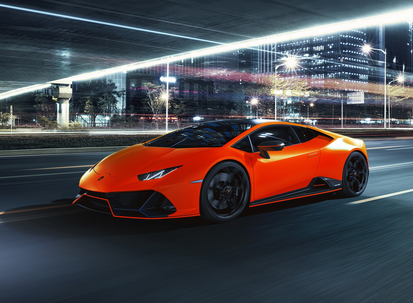 2021 Lamborghini Huracán EVO Fluo Capsule (Color: Red) Front Three-Quarter Wallpapers #13 of 21