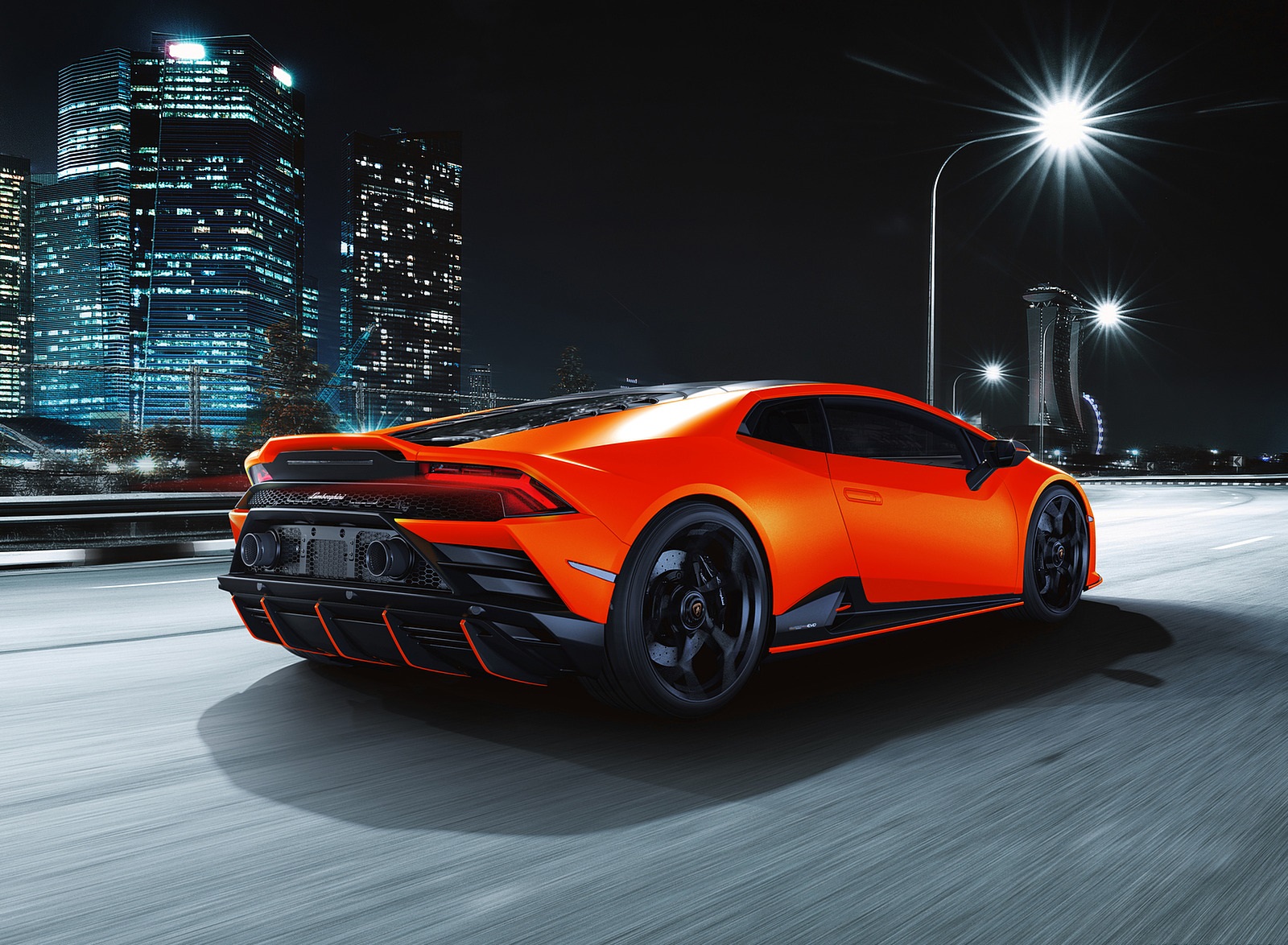 2021 Lamborghini Huracán EVO Fluo Capsule (Color: Red) Rear Three-Quarter Wallpapers #15 of 21