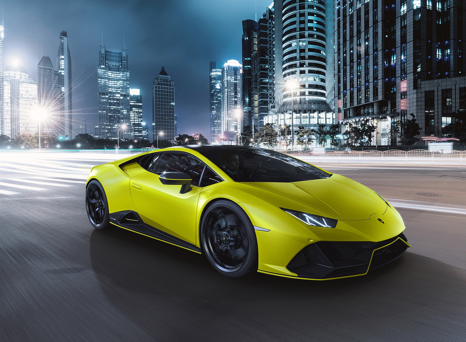 2021 Lamborghini Huracán EVO Fluo Capsule (Color: Yellow) Front Three-Quarter Wallpapers  (9)