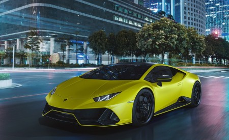 2021 Lamborghini Huracán EVO Fluo Capsule (Color: Yellow) Front Three-Quarter Wallpapers 450x275 (8)