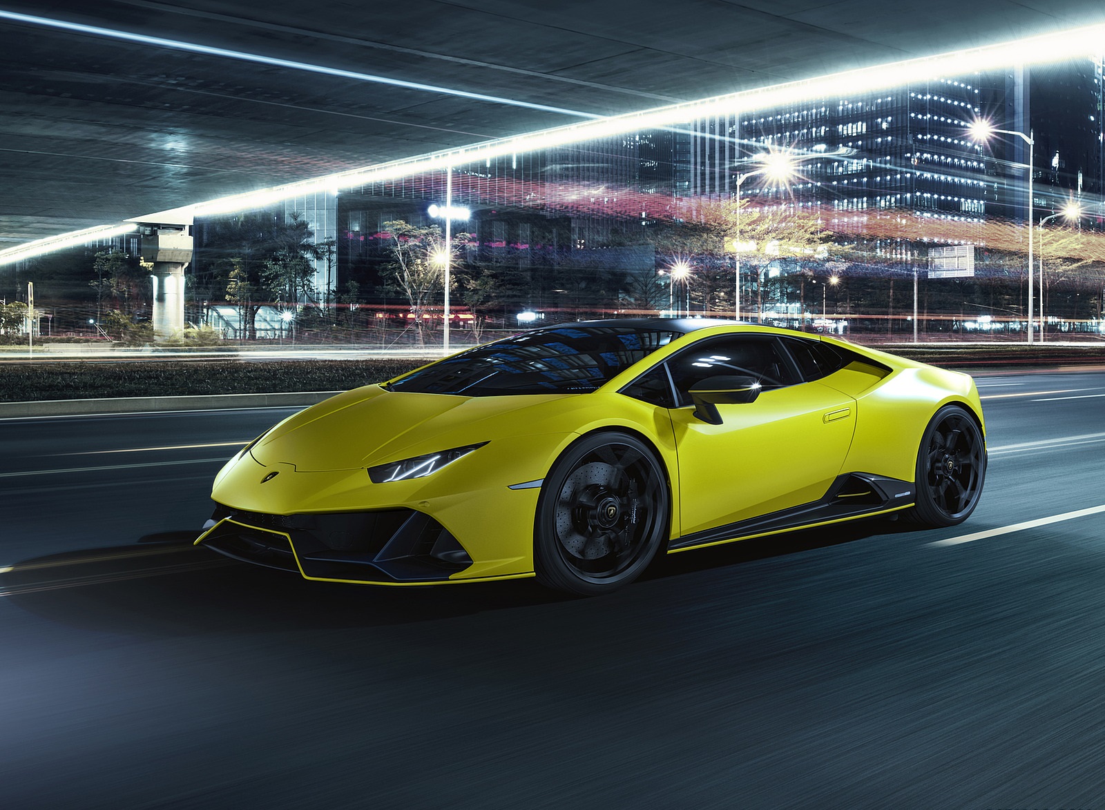 2021 Lamborghini Huracán EVO Fluo Capsule (Color: Yellow) Front Three-Quarter Wallpapers (7)