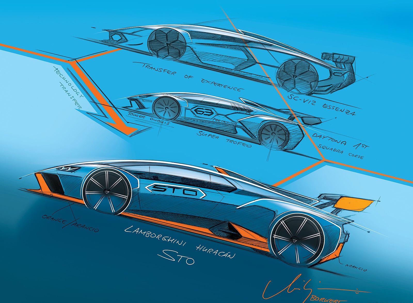 2021 Lamborghini Huracán STO Design Sketch Wallpapers #135 of 135