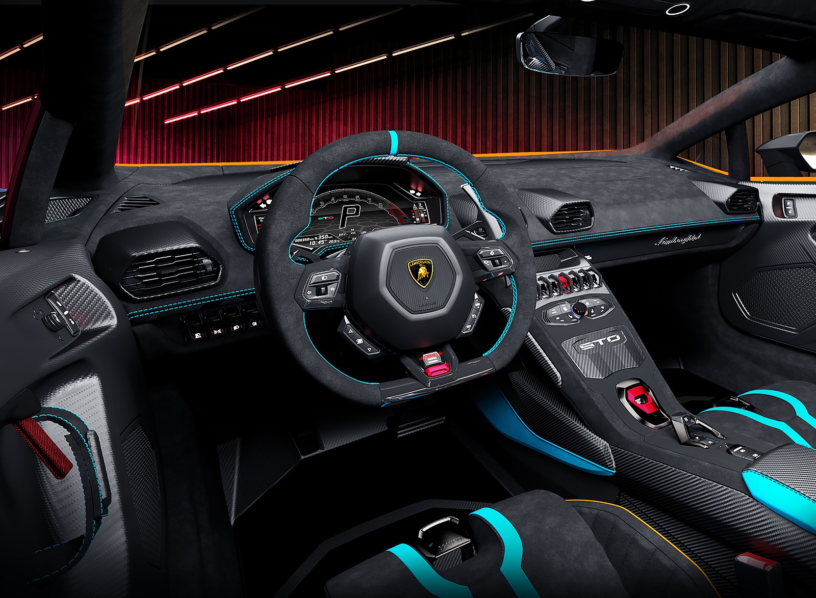 2021 Lamborghini Huracán STO Interior Cockpit Wallpapers #129 of 135