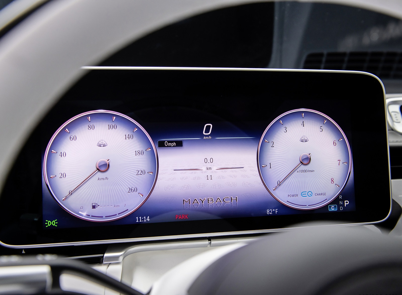 2021 Mercedes-Maybach S-Class (Color: Designo Crystal White / Silver Grey Pearl) Digital Instrument Cluster Wallpapers #99 of 149