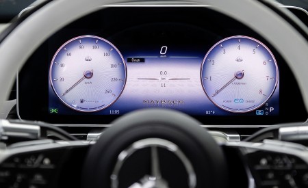 2021 Mercedes-Maybach S-Class (Color: Designo Crystal White / Silver Grey Pearl) Digital Instrument Cluster Wallpapers 450x275 (98)