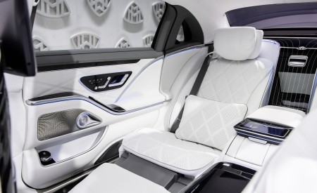 2021 Mercedes-Maybach S-Class (Color: Designo Crystal White / Silver Grey Pearl) Interior Detail Wallpapers 450x275 (112)