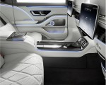 2021 Mercedes-Maybach S-Class (Color: Designo Crystal White / Silver Grey Pearl) Interior Rear Seats Wallpapers  150x120