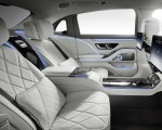 2021 Mercedes-Maybach S-Class (Color: Designo Crystal White / Silver Grey Pearl) Interior Rear Seats Wallpapers 150x120
