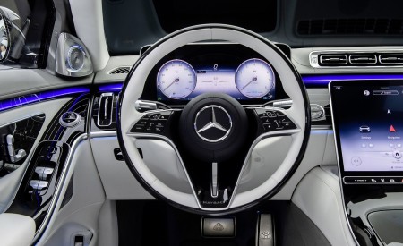 2021 Mercedes-Maybach S-Class (Color: Designo Crystal White / Silver Grey Pearl) Interior Wallpapers  450x275 (97)