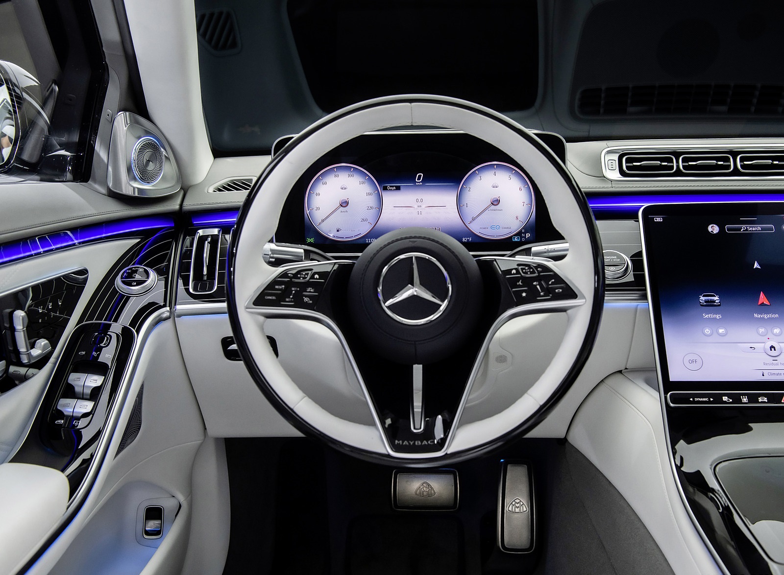 2021 Mercedes-Maybach S-Class (Color: Designo Crystal White / Silver Grey Pearl) Interior Wallpapers  #97 of 149