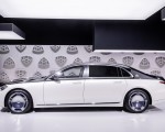 2021 Mercedes-Maybach S-Class (Color: Designo Diamond White Bright / Obsidian Black) Side Wallpapers 150x120