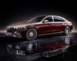 2021 Mercedes-Maybach S-Class (Color: Designo Rubellite Red / Kalahari Gold) Front Three-Quarter Wallpapers  150x120 (28)