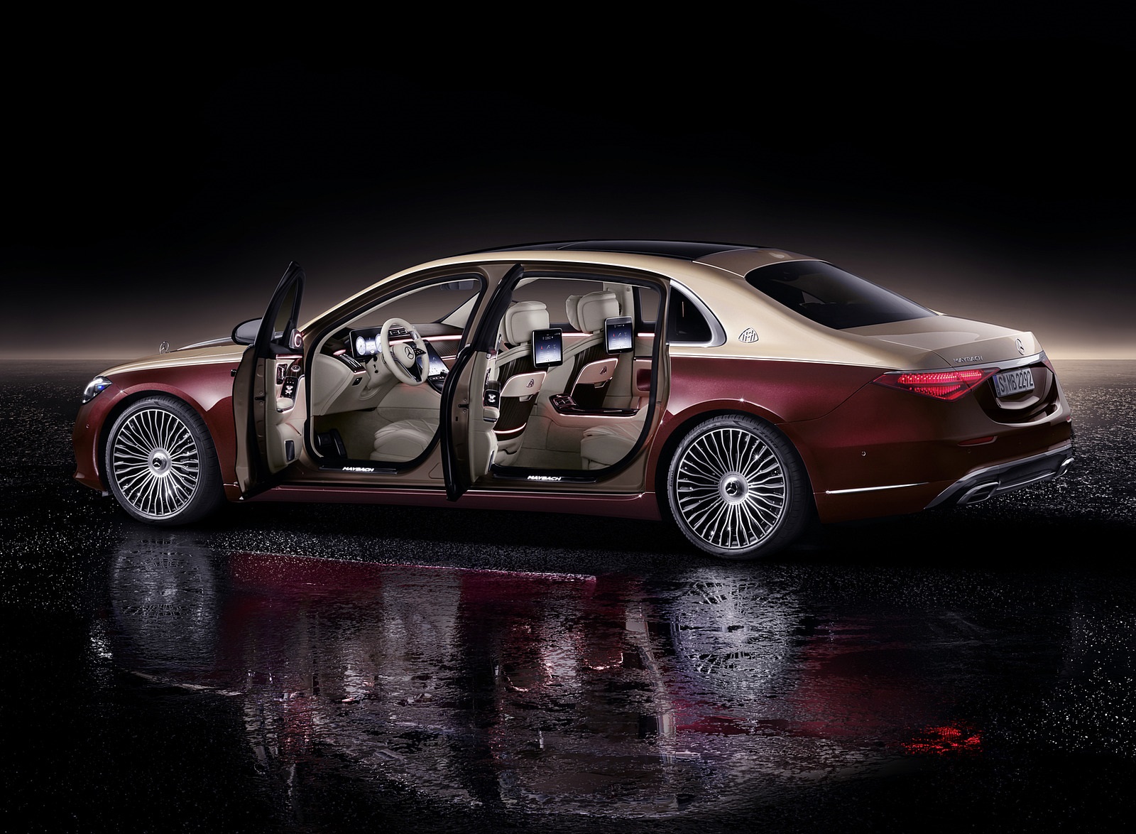 2021 Mercedes-Maybach S-Class (Color: Designo Rubellite Red / Kalahari Gold) Interior Wallpapers #31 of 149