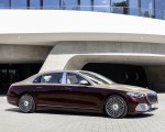 2021 Mercedes-Maybach S-Class (Color: Designo Rubellite Red / Kalahari Gold) Side Wallpapers  150x120 (19)