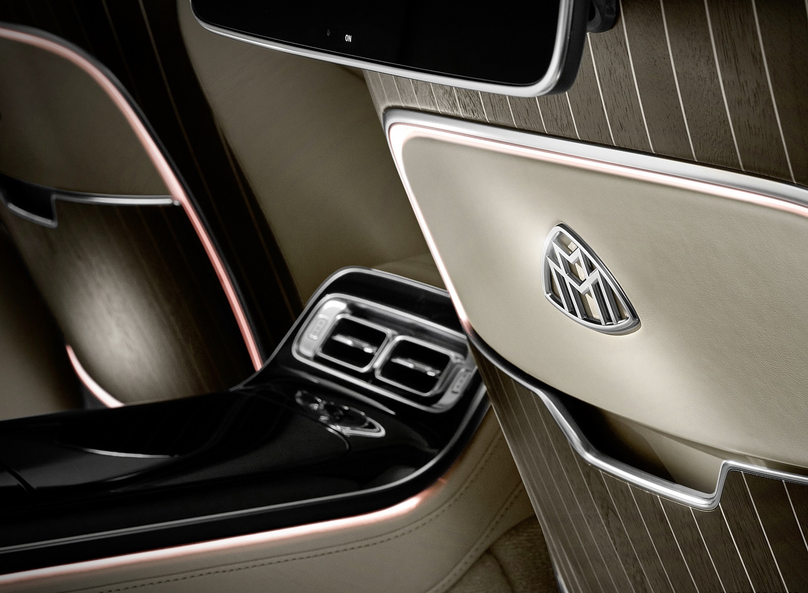 2021 Mercedes-Maybach S-Class (Leather Nappa macchiato beige bronze brown pearl) Interior Detail Wallpapers #61 of 149