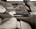 2021 Mercedes-Maybach S-Class (Leather Nappa macchiato beige bronze brown pearl) Interior Rear Seats Wallpapers  150x120