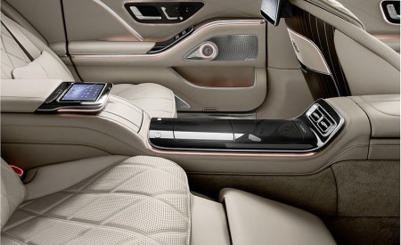 2021 Mercedes-Maybach S-Class (Leather Nappa macchiato beige bronze brown pearl) Interior Rear Seats Wallpapers  450x275 (67)