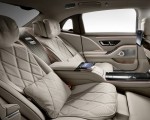 2021 Mercedes-Maybach S-Class (Leather Nappa macchiato beige bronze brown pearl) Interior Rear Seats Wallpapers 150x120