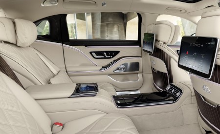 2021 Mercedes-Maybach S-Class (Leather Nappa macchiato beige bronze brown pearl) Interior Rear Seats Wallpapers  450x275 (72)