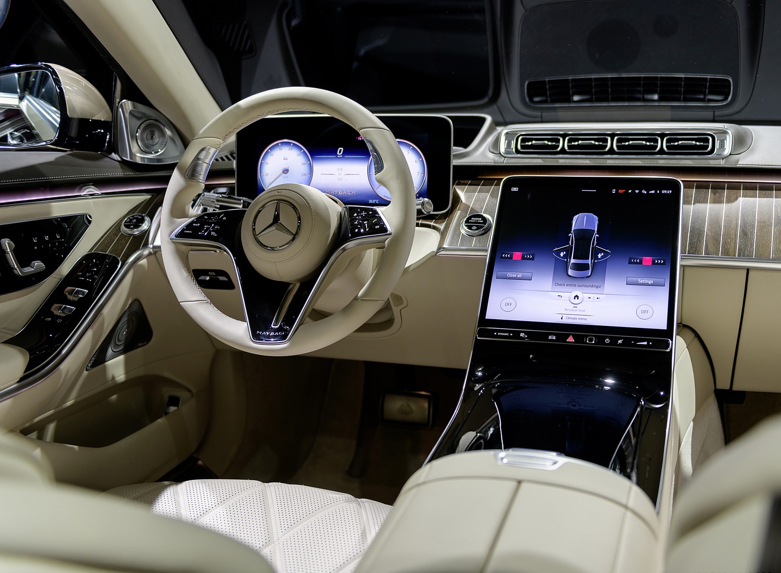 2021 Mercedes-Maybach S-Class (Leather Nappa macchiato beige bronze brown pearl) Interior Wallpapers  #48 of 149
