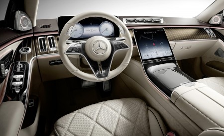 2021 Mercedes-Maybach S-Class (Leather Nappa macchiato beige bronze brown pearl) Interior Wallpapers 450x275 (42)