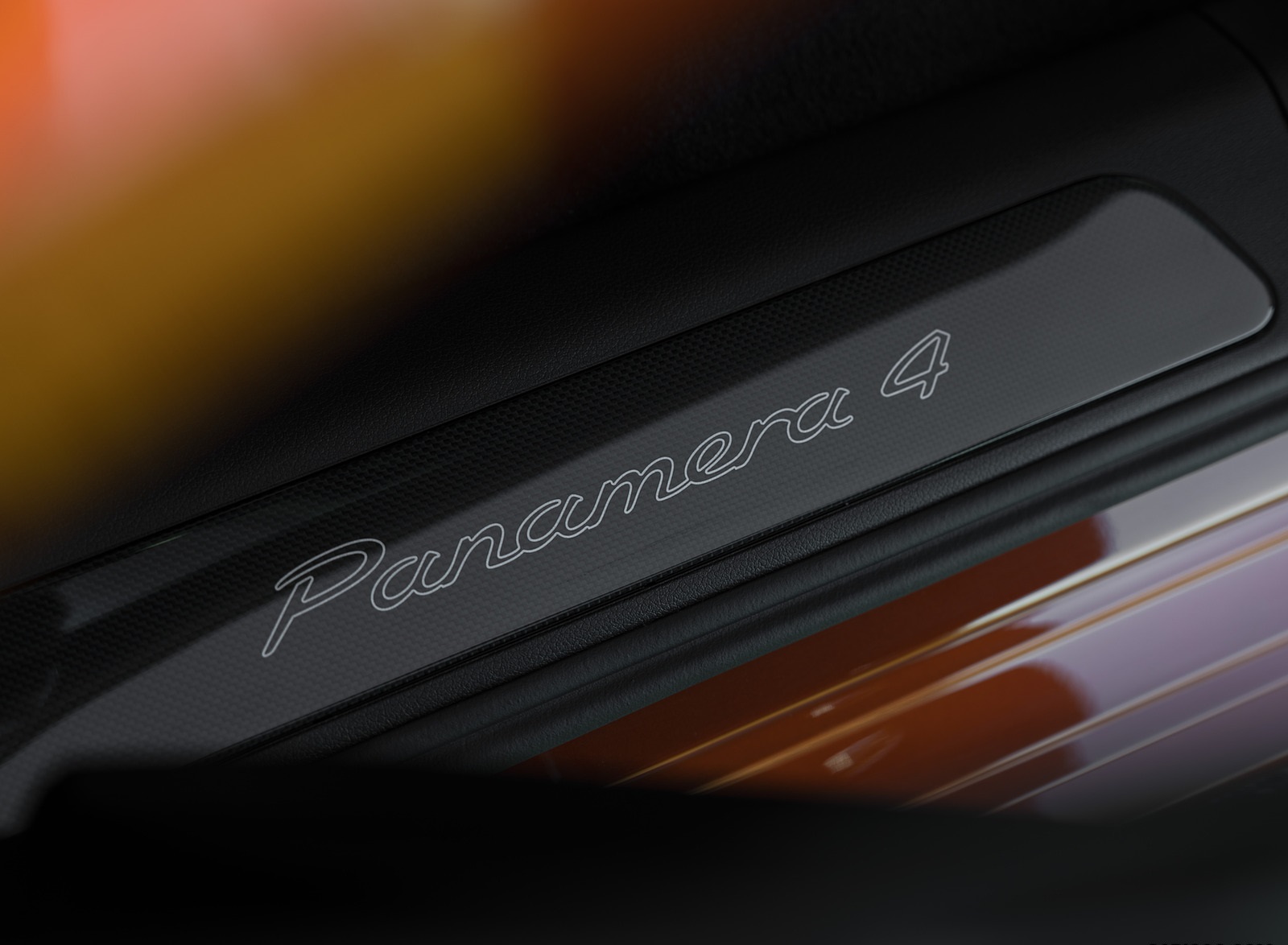 2021 Porsche Panamera 4 E-Hybrid Sport Turismo (Color: Papaya Metallic) Door Sill Wallpapers #40 of 49