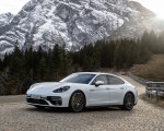 2021 Porsche Panamera Turbo S E-Hybrid (Color: Carrara White Metallic) Front Three-Quarter Wallpapers 150x120