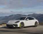 2021 Porsche Panamera Turbo S E-Hybrid (Color: Carrara White Metallic) Front Three-Quarter Wallpapers  150x120