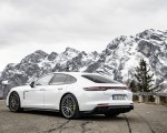 2021 Porsche Panamera Turbo S E-Hybrid (Color: Carrara White Metallic) Rear Three-Quarter Wallpapers 150x120