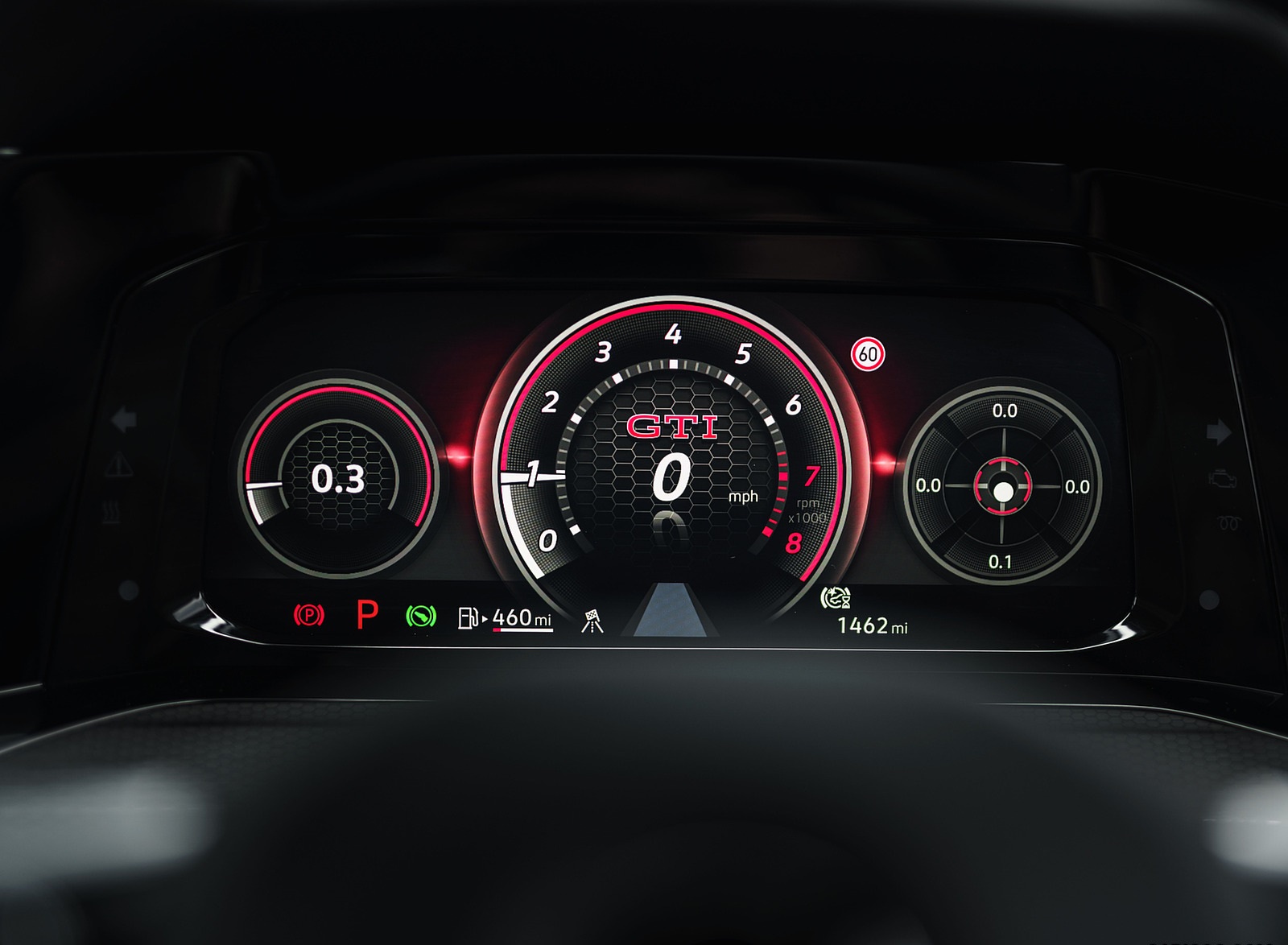 2021 Volkswagen Golf GTI (UK-Spec) Digital Instrument Cluster Wallpapers #75 of 95