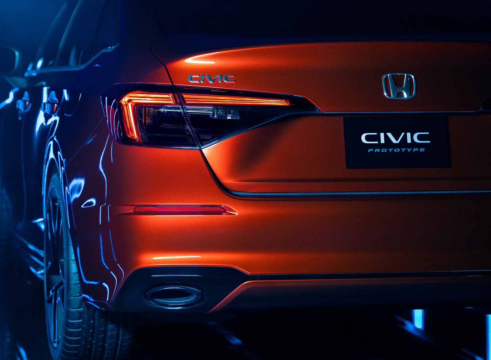 2022 Honda Civic Prototype Tail Light Wallpapers (8)