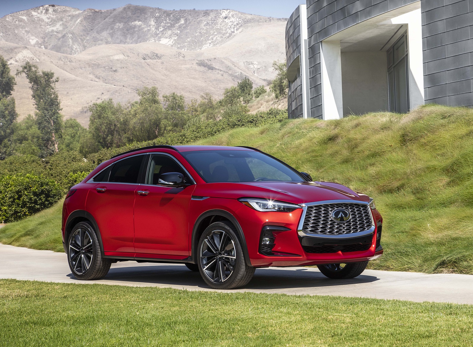 2022 Infiniti QX55 Front Three-Quarter Wallpapers (1). Download Wallpaper