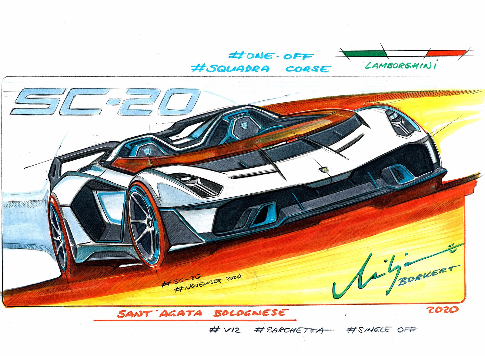 2020 Lamborghini SC20 Design Sketch Wallpapers #40 of 41
