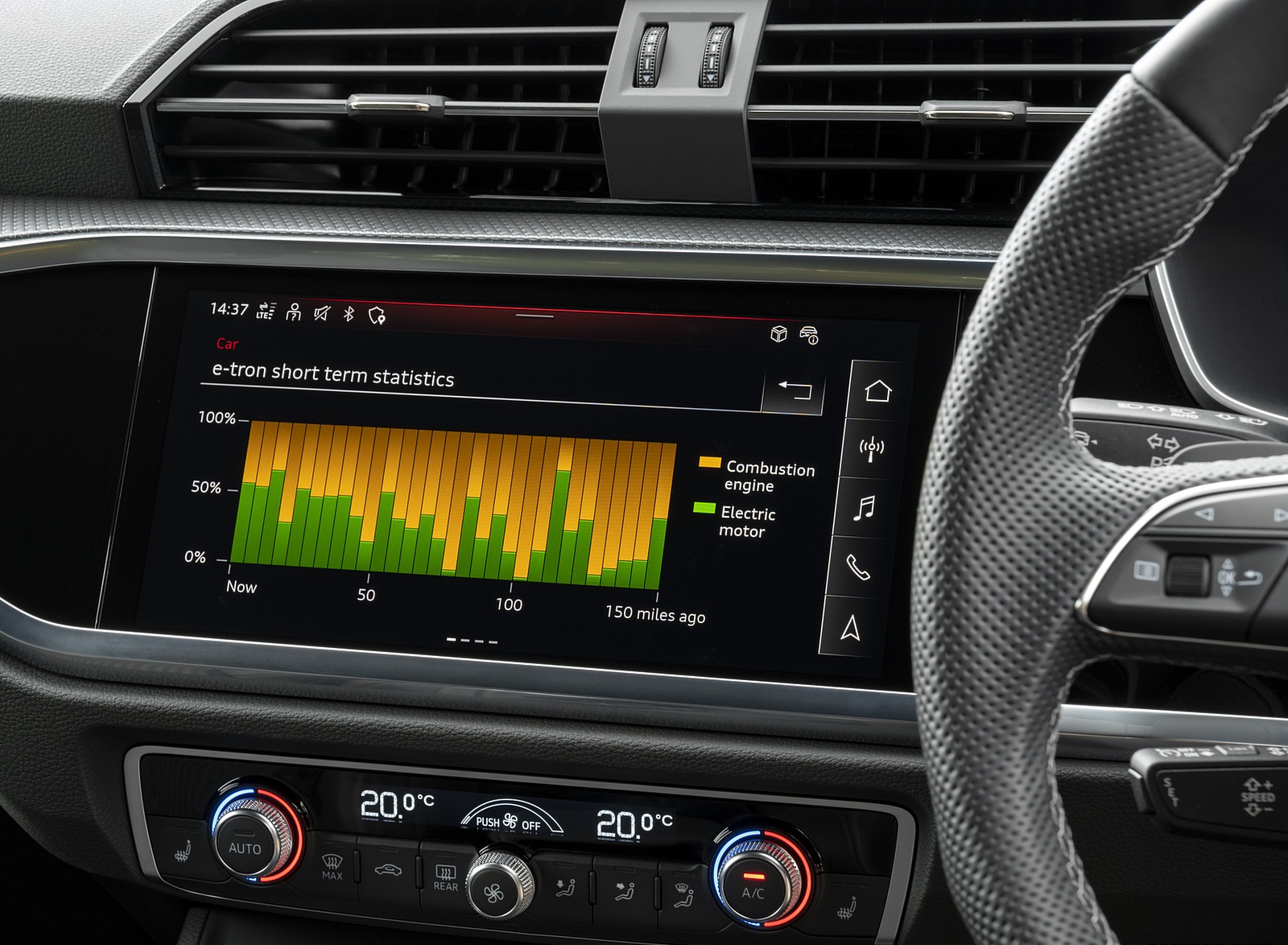2021 Audi Q3 45 TFSI e Plug-In Hybrid (UK-Spec) Central Console Wallpapers #88 of 104
