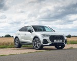 2021 Audi Q3 Sportback 45 TFSI e Plug-In Hybrid (Color: Dew Silver; UK-Spec) Front Three-Quarter Wallpapers 150x120