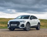 2021 Audi Q3 Sportback 45 TFSI e Plug-In Hybrid (Color: Dew Silver; UK-Spec) Front Three-Quarter Wallpapers 150x120