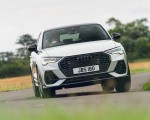 2021 Audi Q3 Sportback 45 TFSI e Plug-In Hybrid (Color: Dew Silver; UK-Spec) Front Wallpapers 150x120