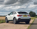 2021 Audi Q3 Sportback 45 TFSI e Plug-In Hybrid (Color: Dew Silver; UK-Spec) Rear Three-Quarter Wallpapers 150x120