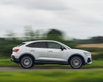 2021 Audi Q3 Sportback 45 TFSI e Plug-In Hybrid (Color: Dew Silver; UK-Spec) Side Wallpapers 150x120