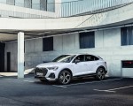 2021 Audi Q3 Sportback TFSI e Plug-In Hybrid (Color: Glacier White) Front Three-Quarter Wallpapers 150x120