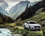 2021 Audi Q3 Sportback TFSI e Plug-In Hybrid (Color: Glacier White) Front Three-Quarter Wallpapers 150x120