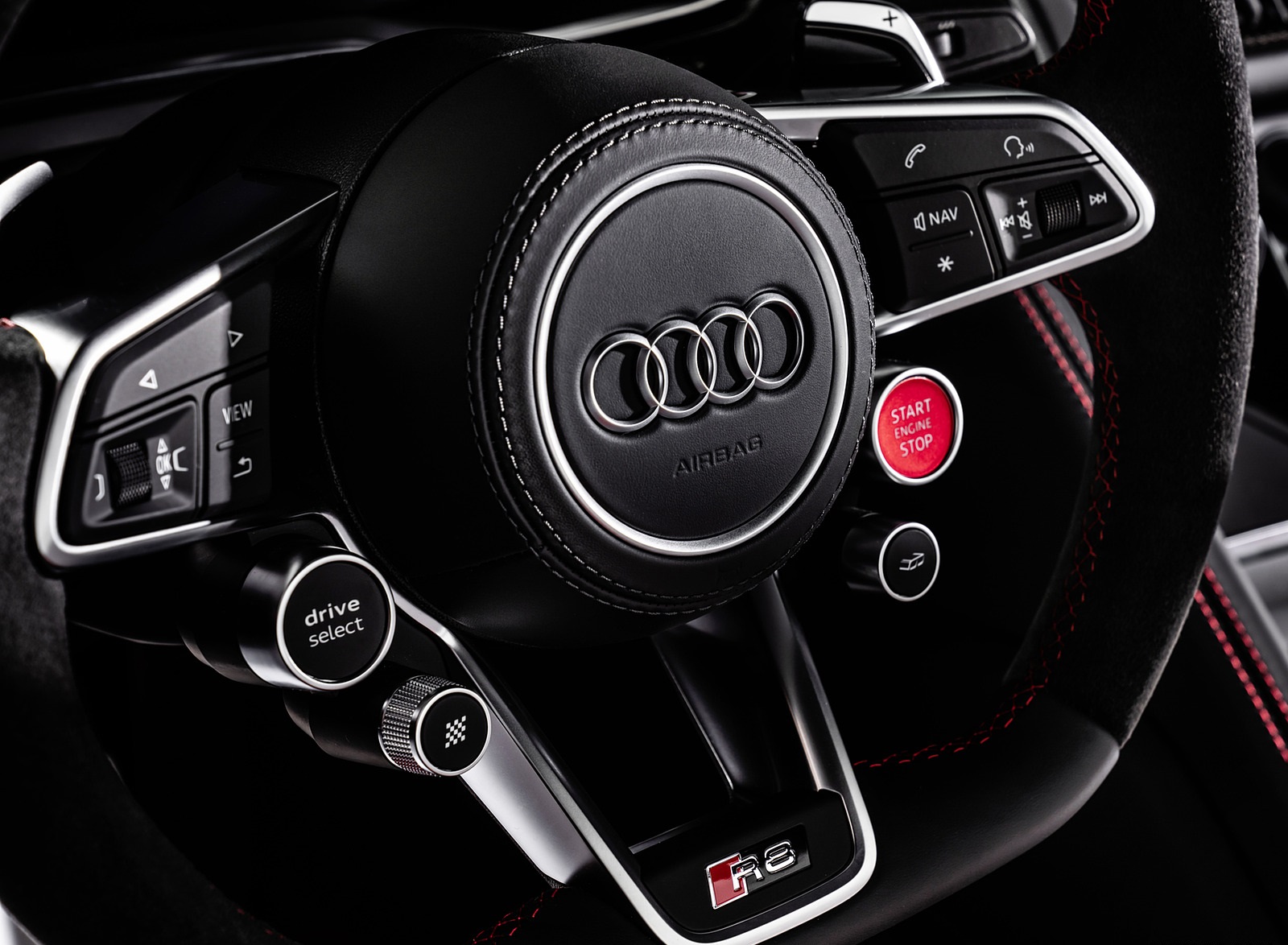 2021 Audi R8 Panther Edition Interior Steering Wheel Wallpapers  #13 of 24